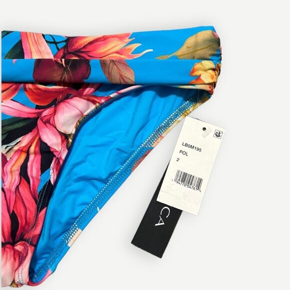 NWT La Blanca Women's Bikini Hipster Bottom 2 NEW Swim Floral Hawaiian Printed - Picture 5 of 6